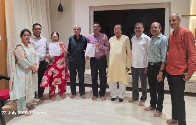 बिलासपुर के श्रेष्ठि वर्य समाजसेवी हीरचंद चोपड़ा द्वारा सपत्नीक मृत्युपरांत देहदान की घोषणा।
