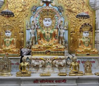 पर्युषण महापर्व कल से प्रारंभ - श्री सीमंधर स्वामी जैन मंदिर की प्रभु भक्ति में गायकों का जमघट।
